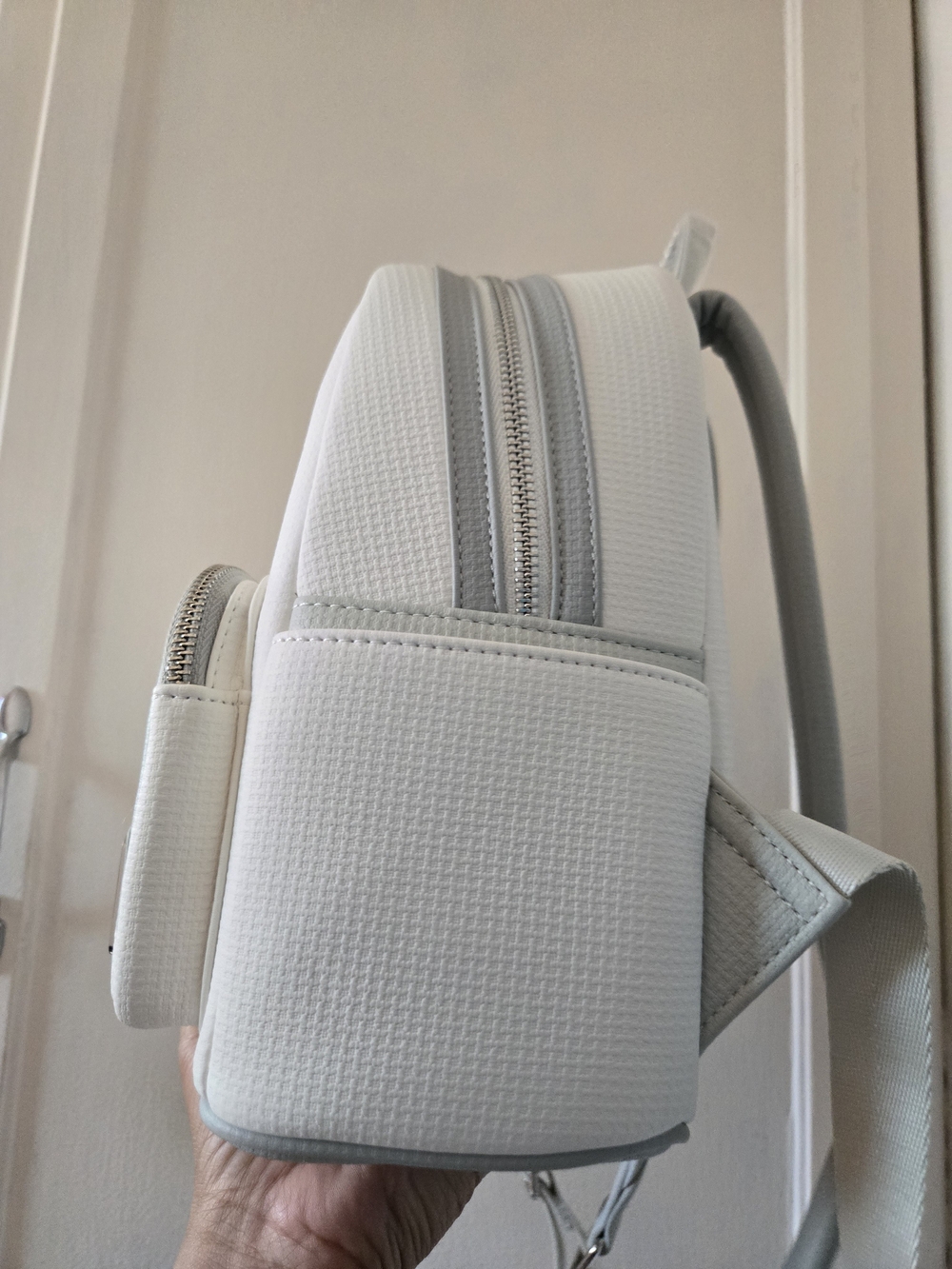 Loungefly Disney Parks Baymax Mini Backpack in White and Light Gray - Picture 6 of 7